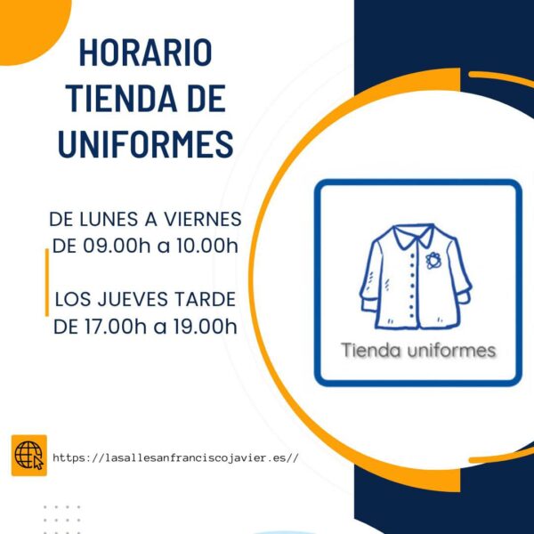 NUEVO horario tienda Uniformes