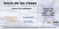 Horarios de Inicio de curso
